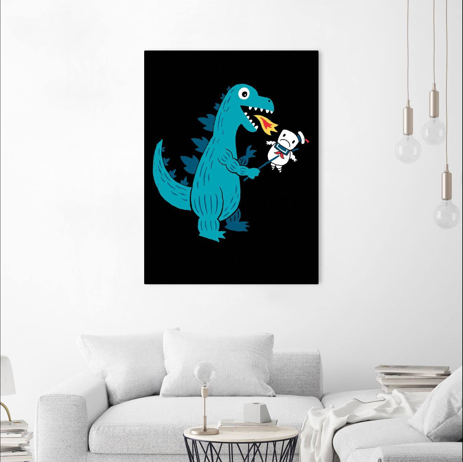 Everyone Loves Marshmallows by Michael Buxton on GIANT ART - multicolor urban/pop surrealism; novelty