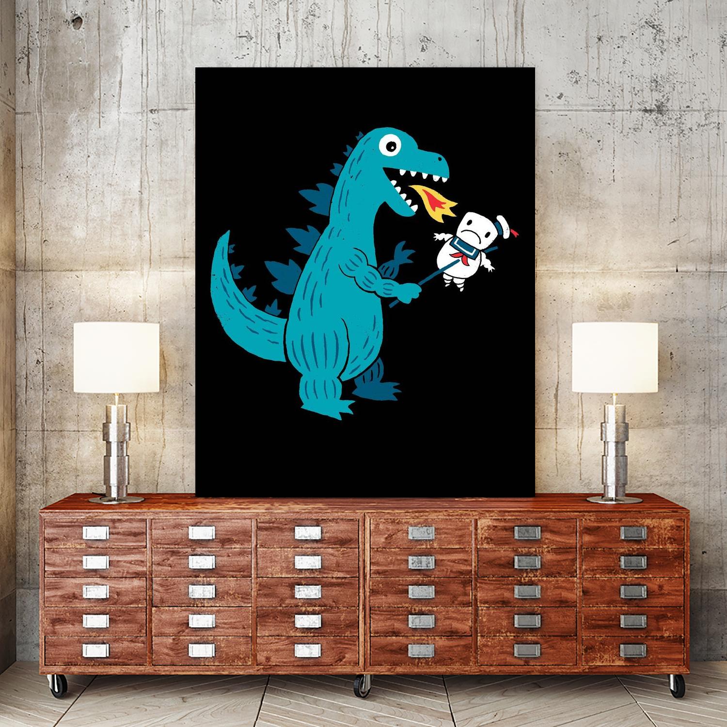 Everyone Loves Marshmallows by Michael Buxton on GIANT ART - multicolor urban/pop surrealism; novelty