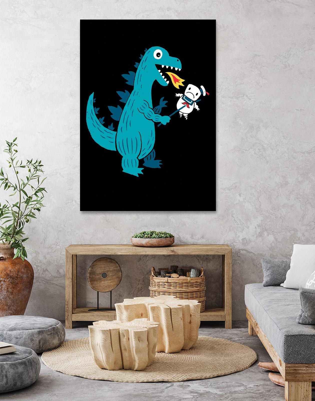 Everyone Loves Marshmallows by Michael Buxton on GIANT ART - multicolor urban/pop surrealism; novelty