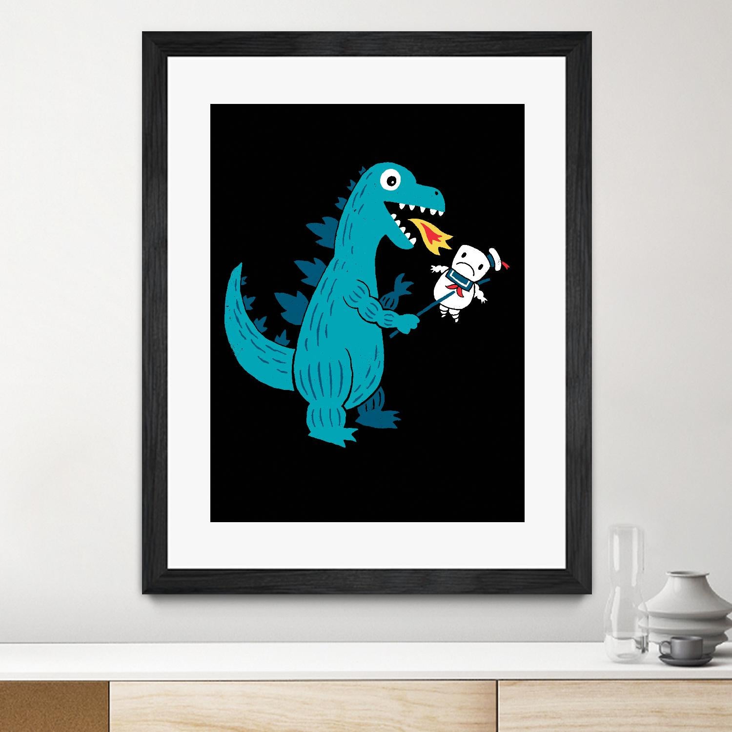 Everyone Loves Marshmallows by Michael Buxton on GIANT ART - multicolor urban/pop surrealism; novelty