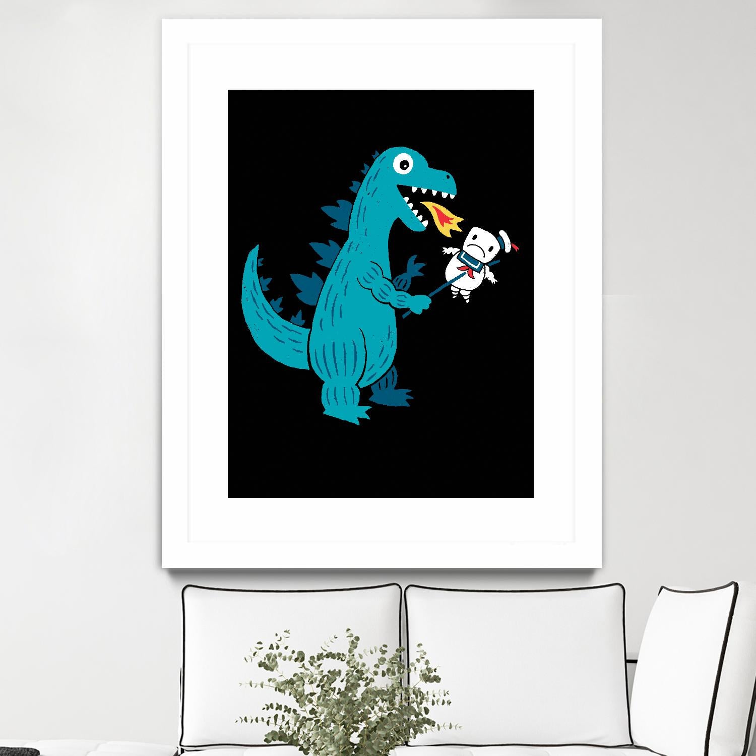 Everyone Loves Marshmallows by Michael Buxton on GIANT ART - multicolor urban/pop surrealism; novelty