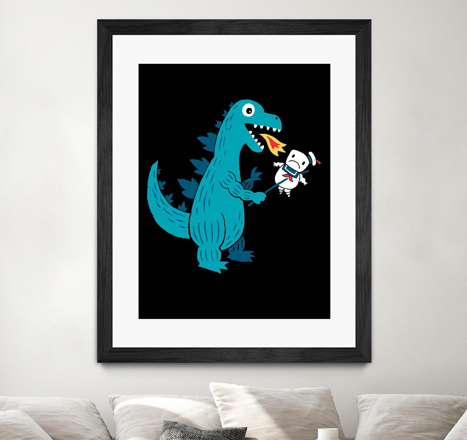 Everyone Loves Marshmallows by Michael Buxton on GIANT ART - multicolor urban/pop surrealism; novelty