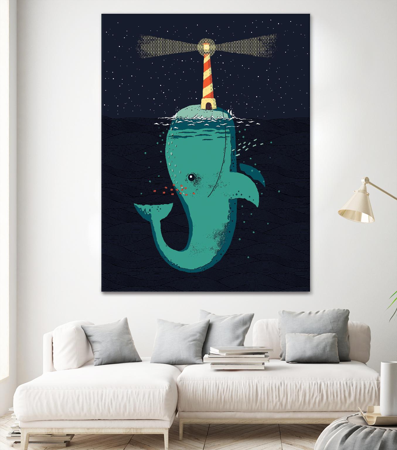 King of The Narwhals by Michael Buxton on GIANT ART - multicolor urban/pop surrealism; animals; children