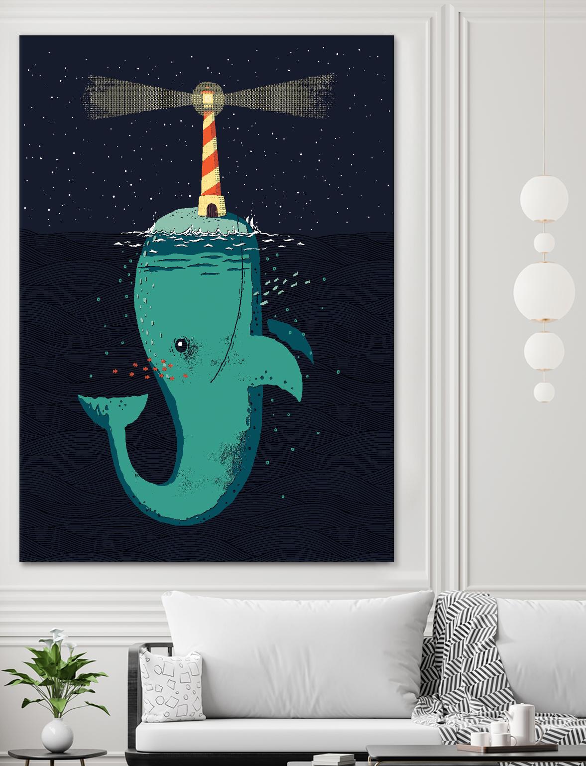 King of The Narwhals by Michael Buxton on GIANT ART - multicolor urban/pop surrealism; animals; children