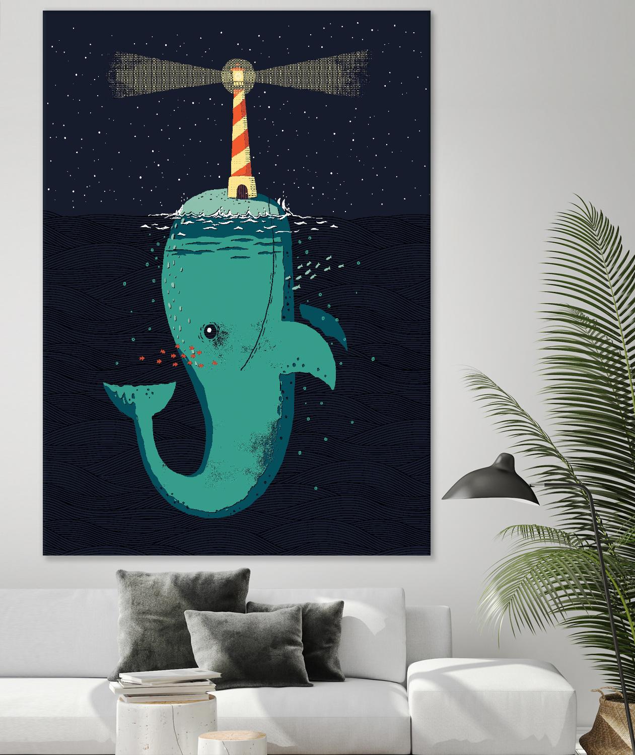 King of The Narwhals by Michael Buxton on GIANT ART - multicolor urban/pop surrealism; animals; children