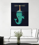 King of The Narwhals by Michael Buxton on GIANT ART - multicolor urban/pop surrealism; animals; children