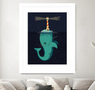 King of The Narwhals by Michael Buxton on GIANT ART - multicolor urban/pop surrealism; animals; children