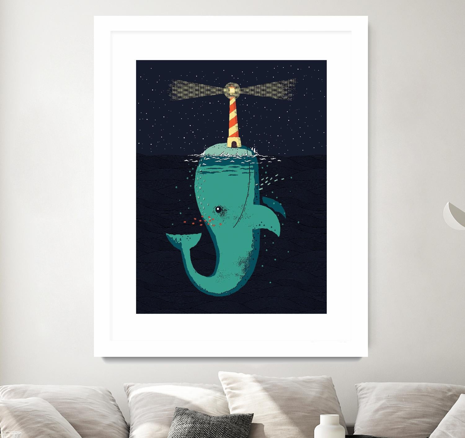 King of The Narwhals by Michael Buxton on GIANT ART - multicolor urban/pop surrealism; animals; children