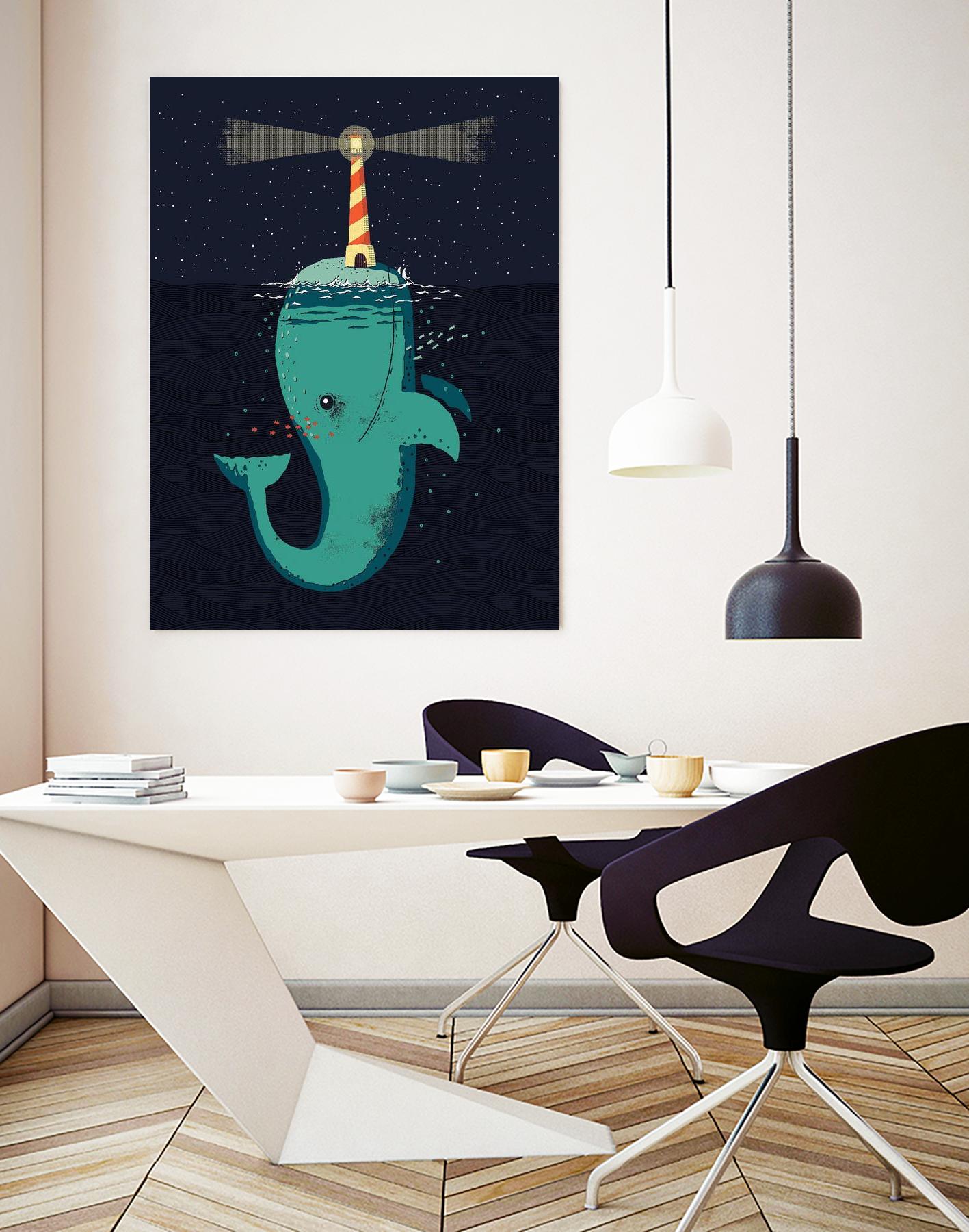 King of The Narwhals by Michael Buxton on GIANT ART - multicolor urban/pop surrealism; animals; children