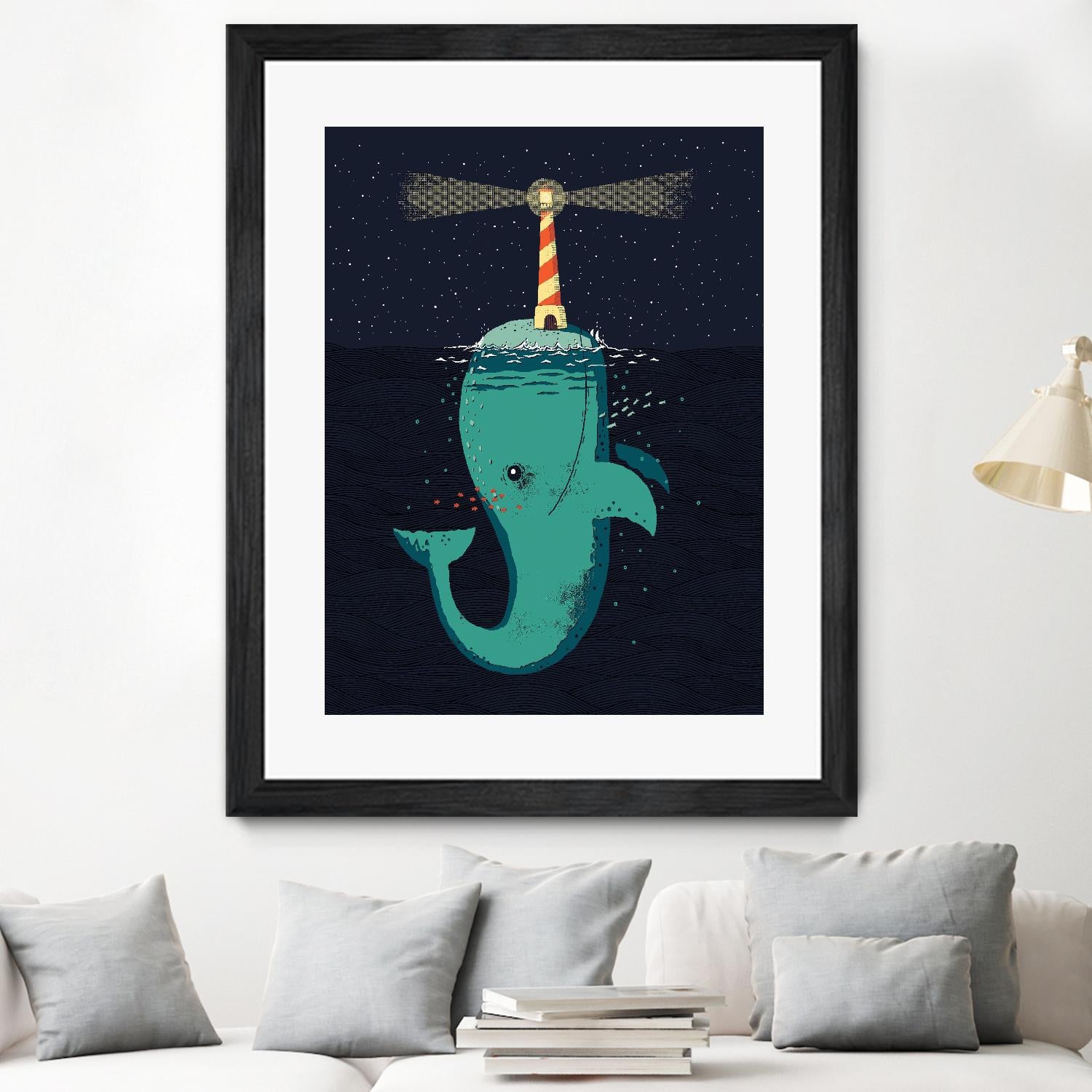 King of The Narwhals by Michael Buxton on GIANT ART - multicolor urban/pop surrealism; animals; children