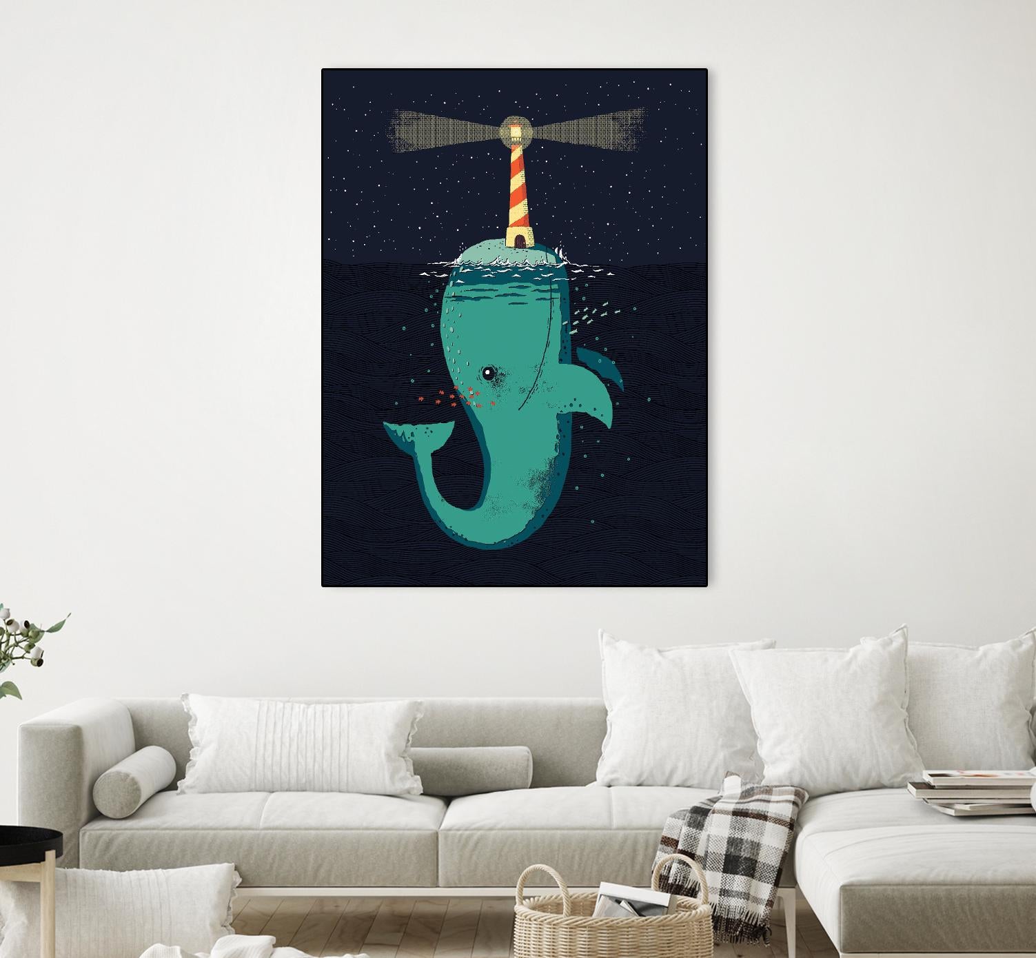 King of The Narwhals by Michael Buxton on GIANT ART - multicolor urban/pop surrealism; animals; children