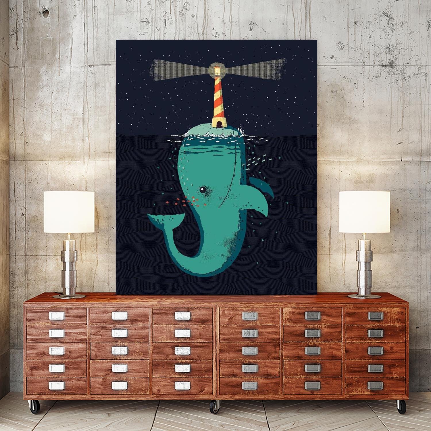 King of The Narwhals by Michael Buxton on GIANT ART - multicolor urban/pop surrealism; animals; children
