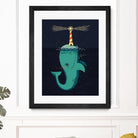 King of The Narwhals by Michael Buxton on GIANT ART - multicolor urban/pop surrealism; animals; children