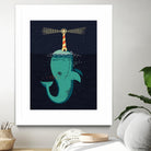 King of The Narwhals by Michael Buxton on GIANT ART - multicolor urban/pop surrealism; animals; children