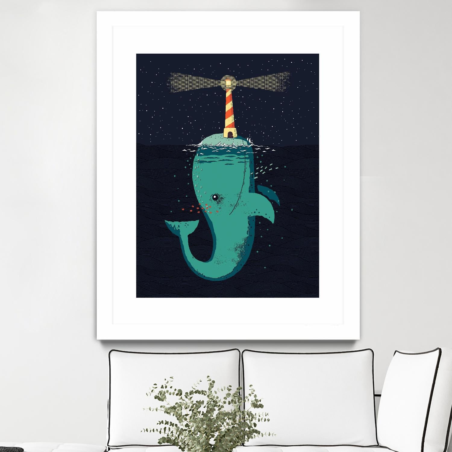 King of The Narwhals by Michael Buxton on GIANT ART - multicolor urban/pop surrealism; animals; children