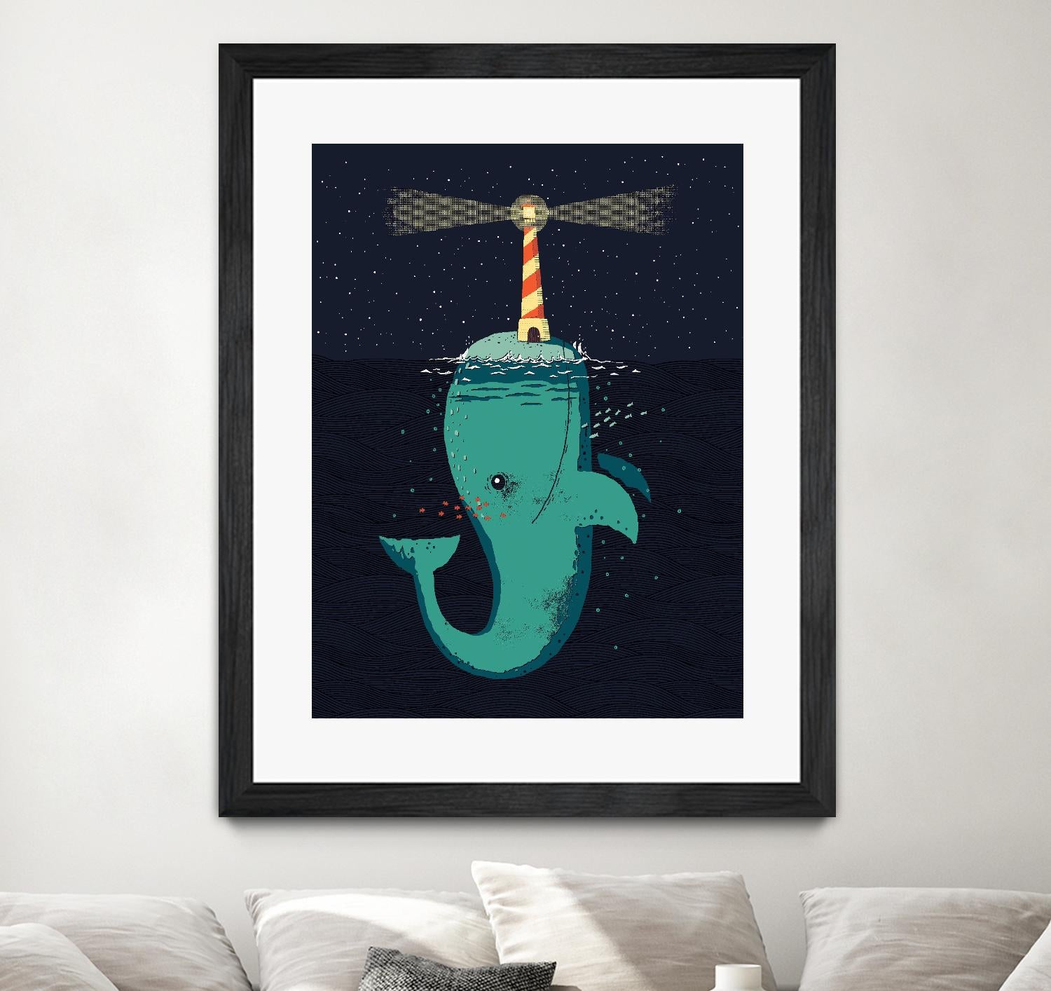 King of The Narwhals by Michael Buxton on GIANT ART - multicolor urban/pop surrealism; animals; children