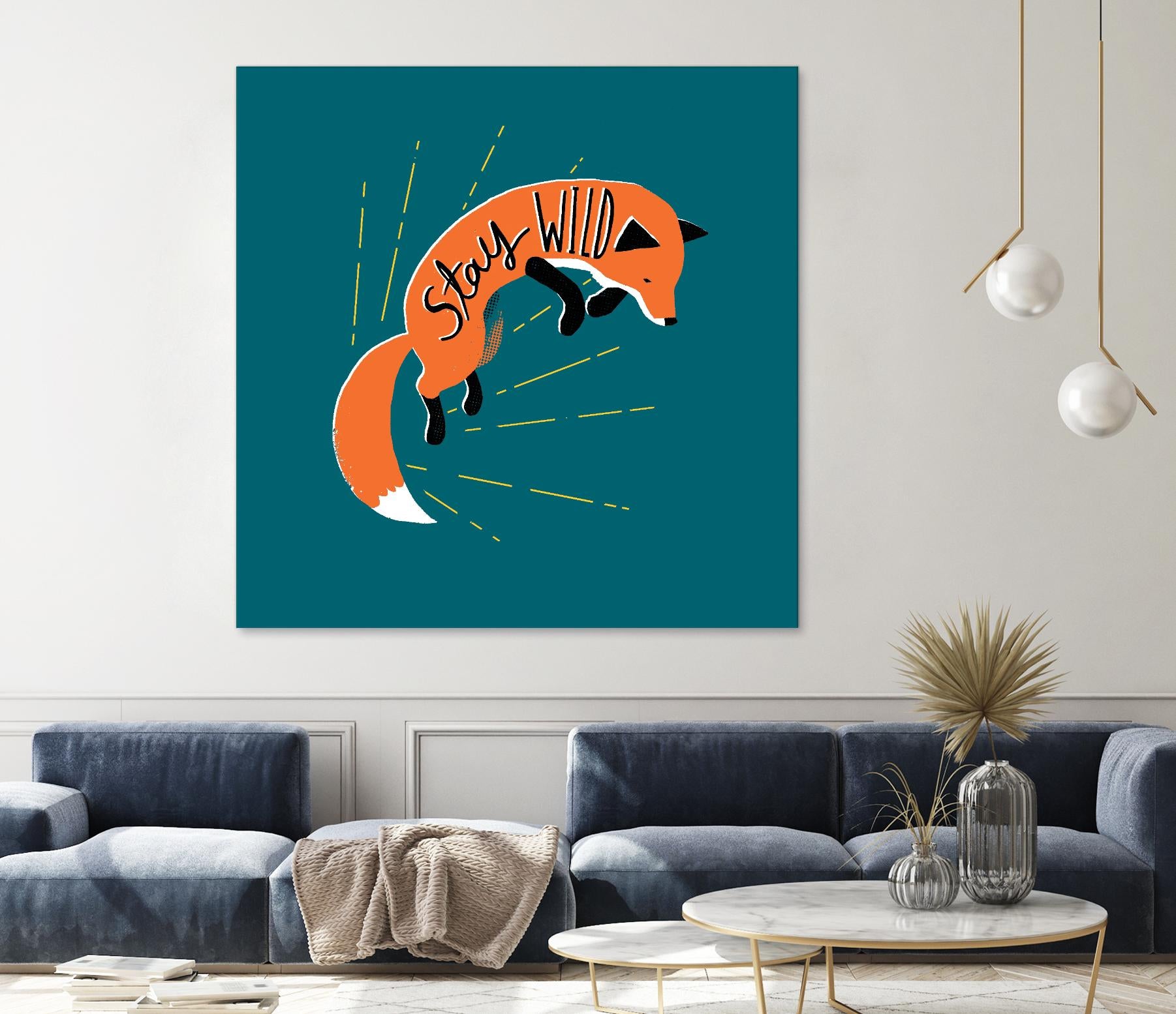 Stay Wild by Michael Buxton on GIANT ART - multicolor urban/pop surrealism; animals; inspirational