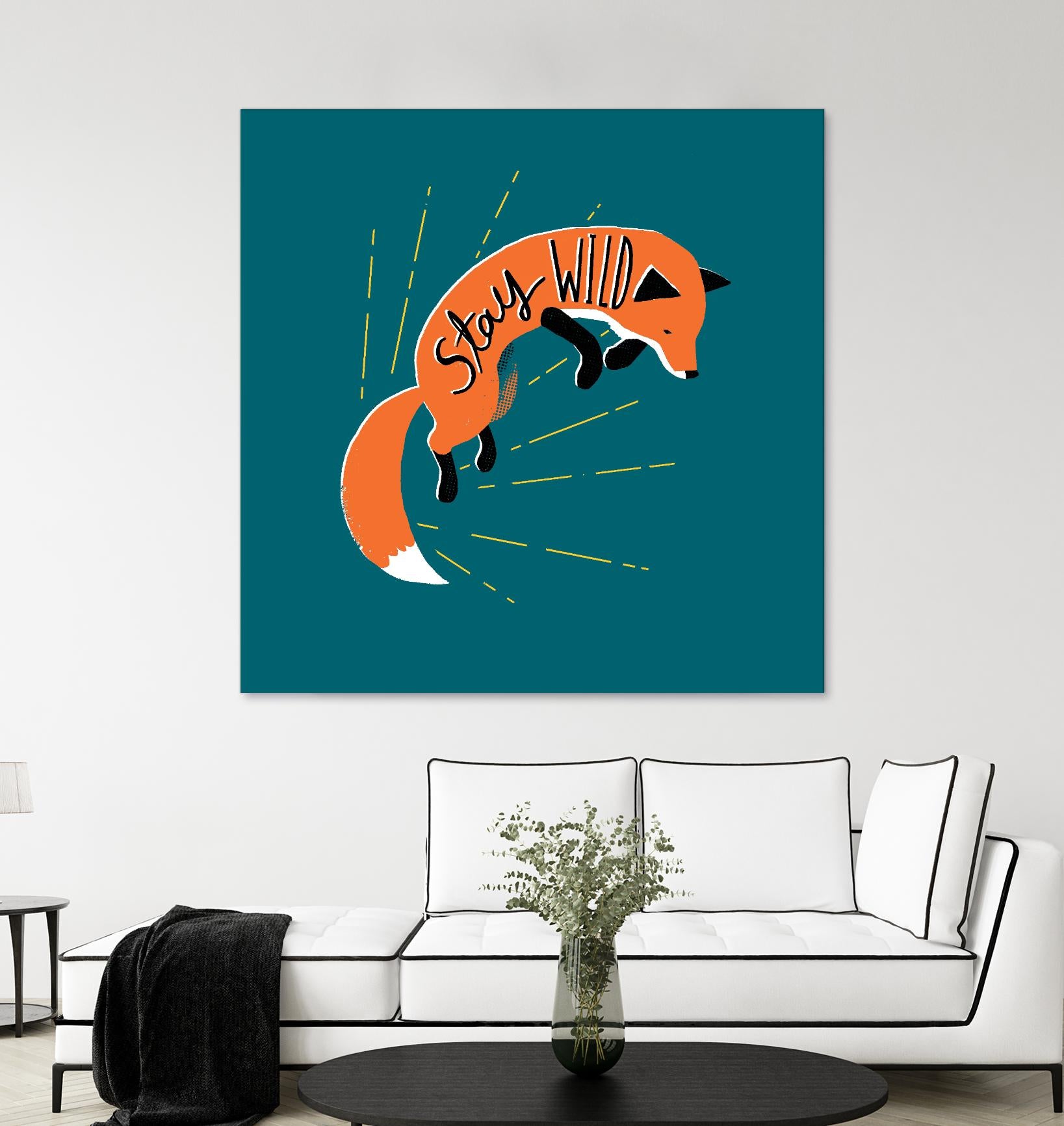 Stay Wild by Michael Buxton on GIANT ART - multicolor urban/pop surrealism; animals; inspirational