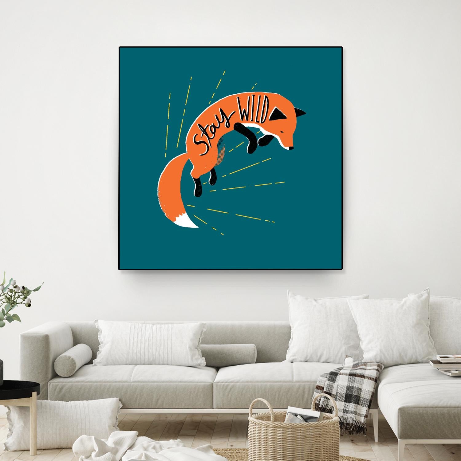 Stay Wild by Michael Buxton on GIANT ART - multicolor urban/pop surrealism; animals; inspirational