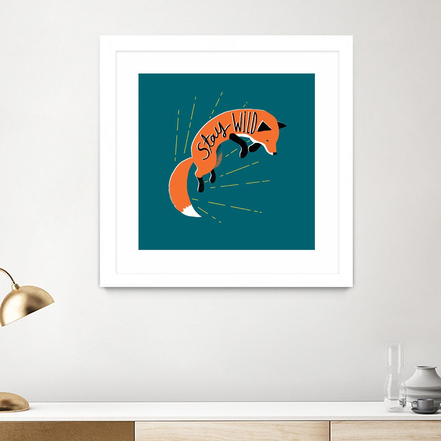 Stay Wild by Michael Buxton on GIANT ART - multicolor urban/pop surrealism; animals; inspirational