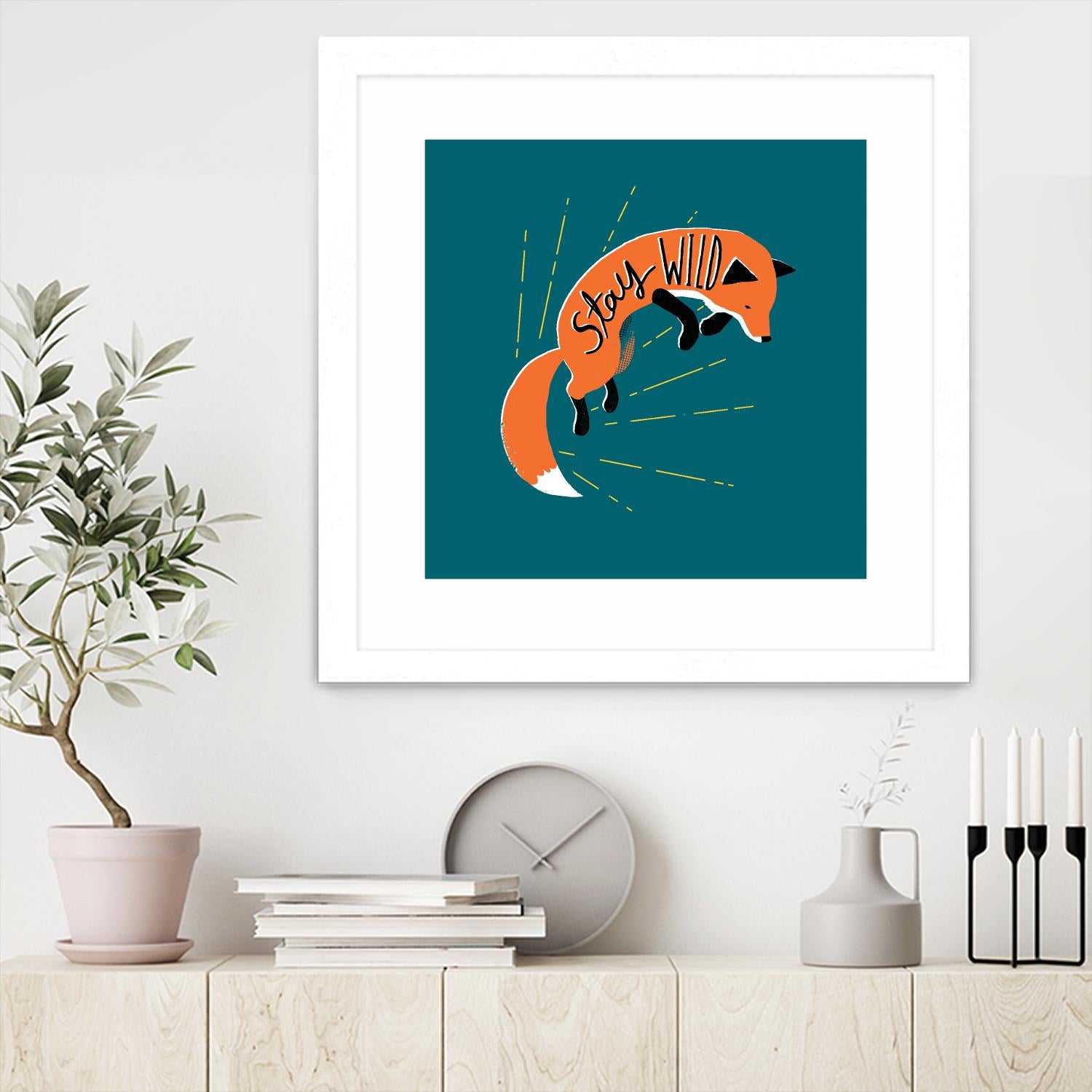 Stay Wild by Michael Buxton on GIANT ART - multicolor urban/pop surrealism; animals; inspirational