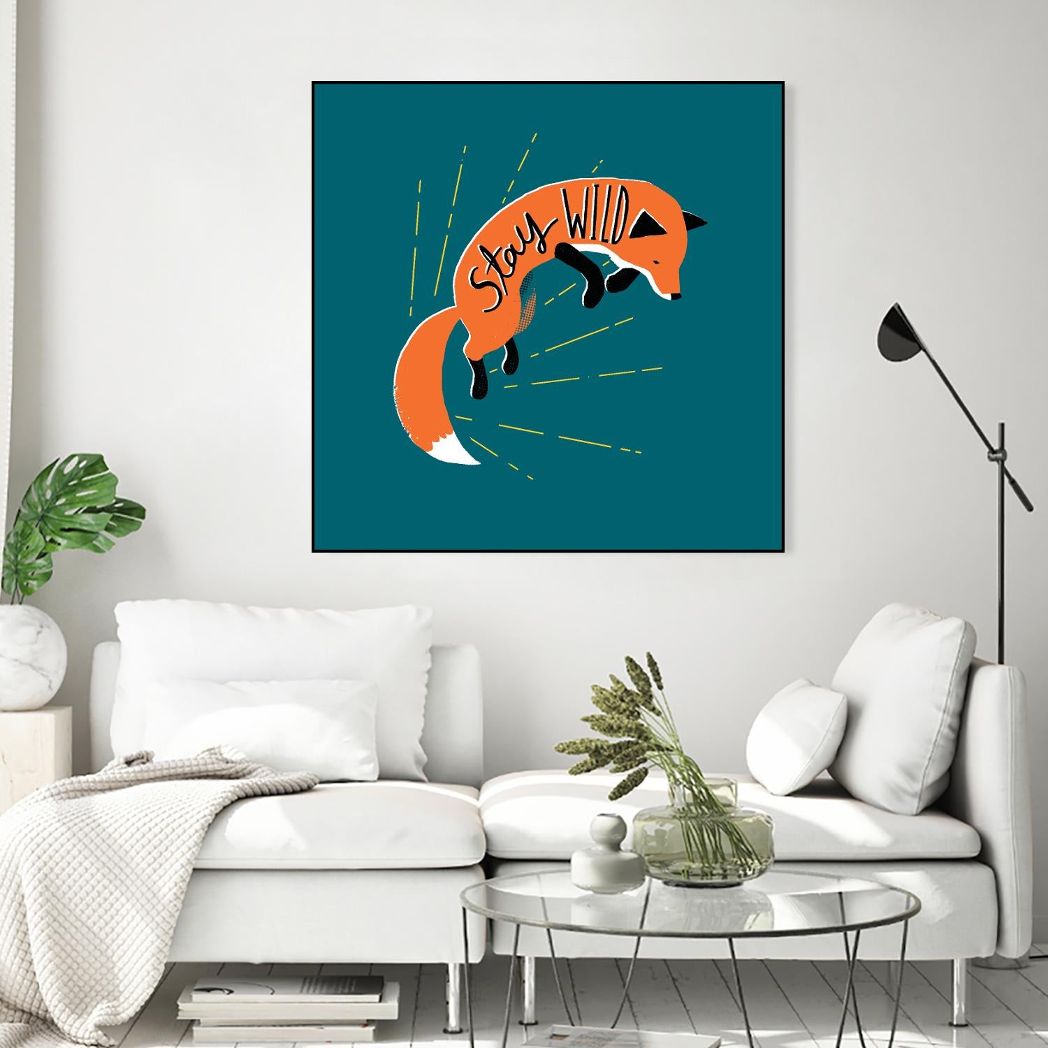 Stay Wild by Michael Buxton on GIANT ART - multicolor urban/pop surrealism; animals; inspirational