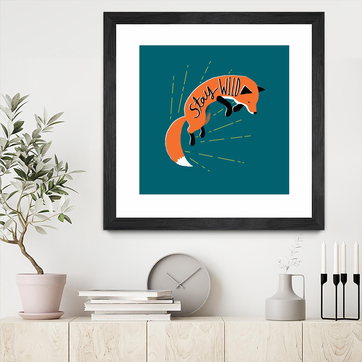 Stay Wild by Michael Buxton on GIANT ART - multicolor urban/pop surrealism; animals; inspirational