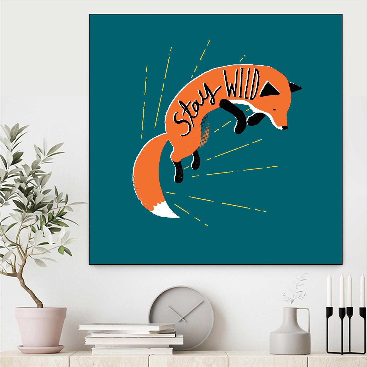 Stay Wild by Michael Buxton on GIANT ART - multicolor urban/pop surrealism; animals; inspirational