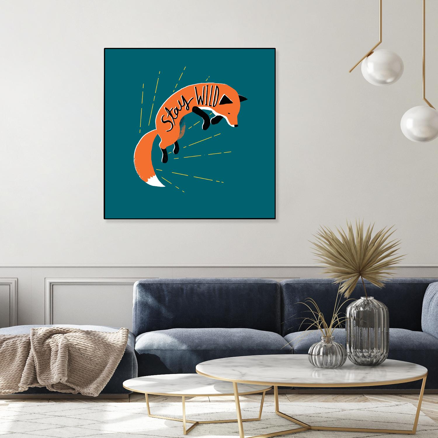Stay Wild by Michael Buxton on GIANT ART - multicolor urban/pop surrealism; animals; inspirational