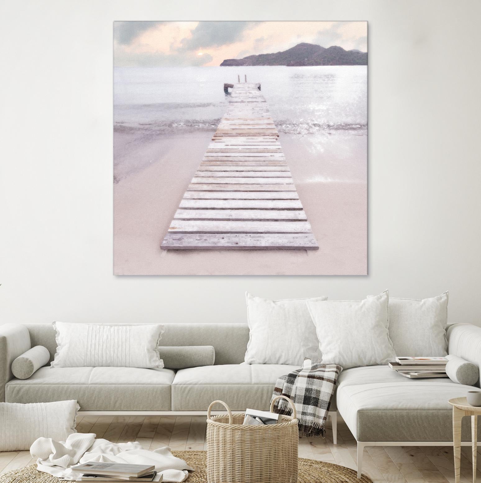 Zen No. 6 by Noah Bay on GIANT ART - multi coastal, landscapes, beaches, docks/piers, ocean