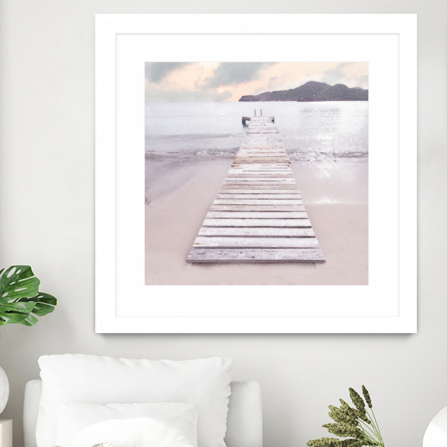 Zen No. 6 by Noah Bay on GIANT ART - multi coastal, landscapes, beaches, docks/piers, ocean