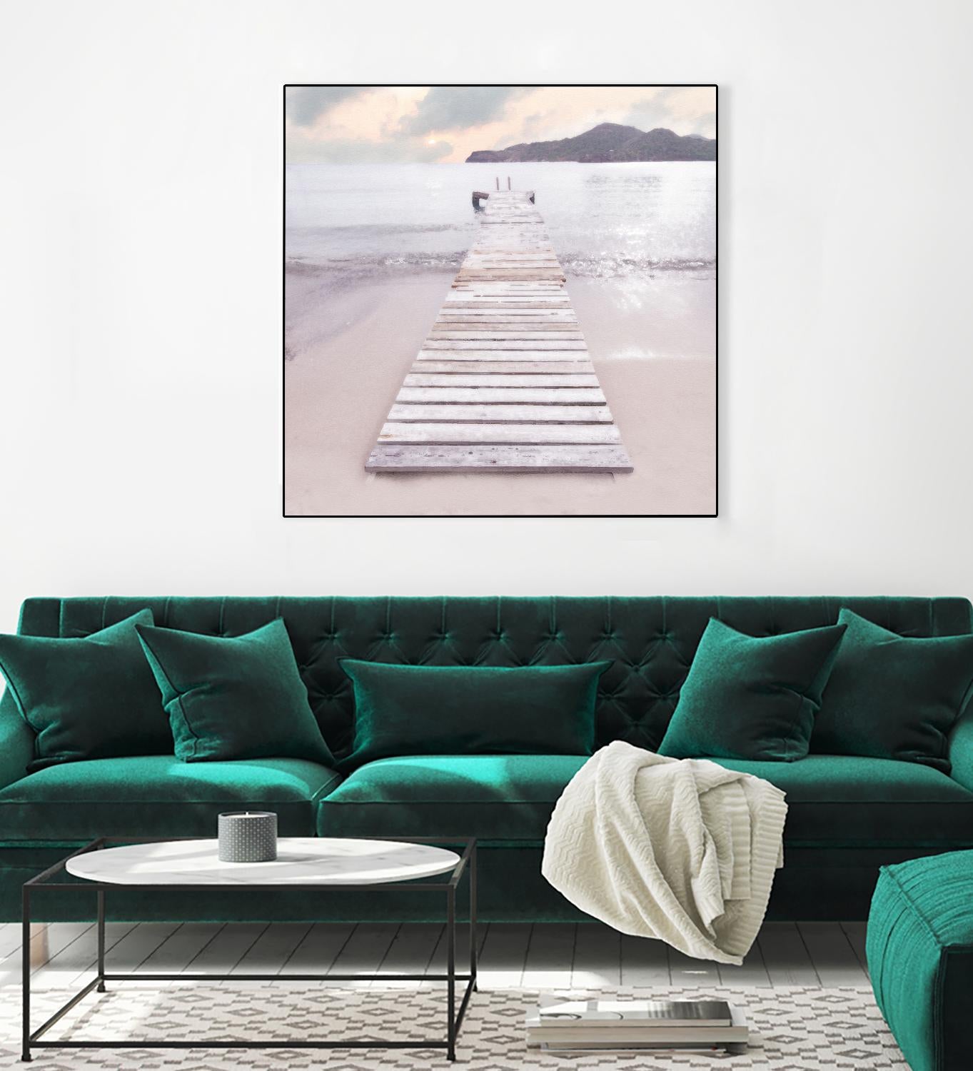 Zen No. 6 by Noah Bay on GIANT ART - multi coastal, landscapes, beaches, docks/piers, ocean