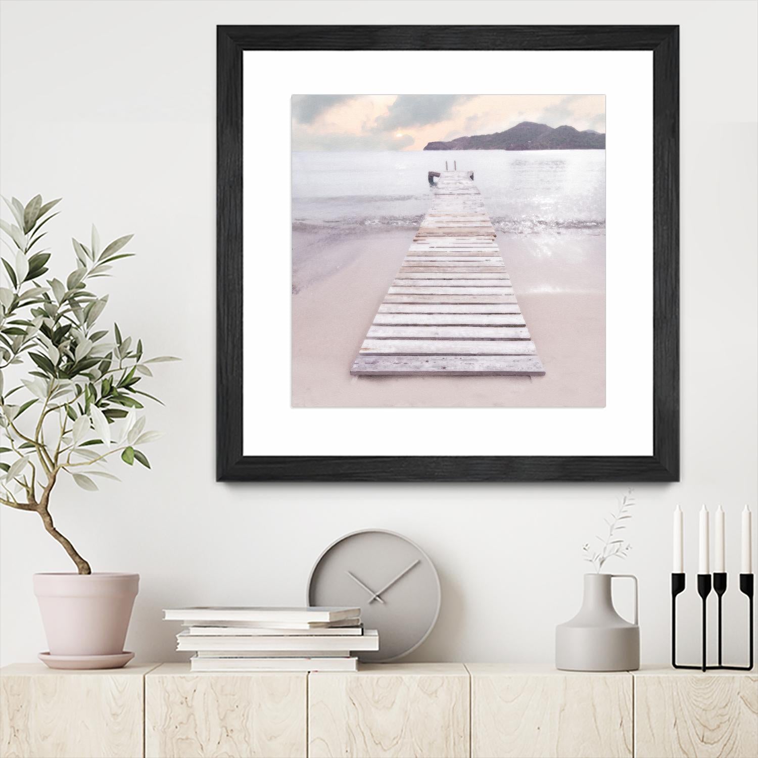 Zen No. 6 by Noah Bay on GIANT ART - multi coastal, landscapes, beaches, docks/piers, ocean