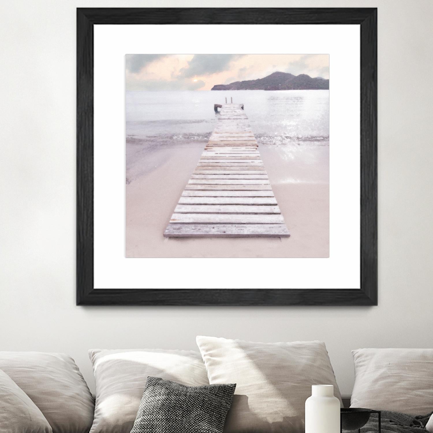 Zen No. 6 by Noah Bay on GIANT ART - multi coastal, landscapes, beaches, docks/piers, ocean