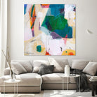 Oide 4 by Pamela K Beer on GIANT ART - yellow,blue abstracts, contemporary