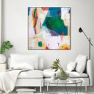 Oide 4 by Pamela K Beer on GIANT ART - yellow,blue abstracts, contemporary