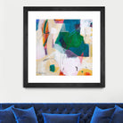 Oide 4 by Pamela K Beer on GIANT ART - yellow,blue abstracts, contemporary