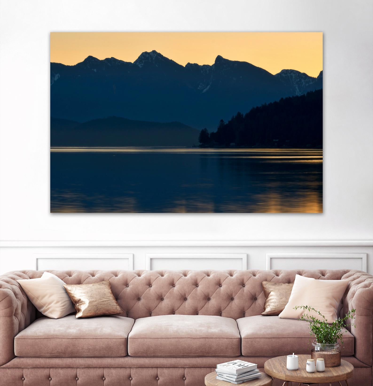 Peaceful Majesty by Chuck Burdick on GIANT ART - black,white landscapes, photography, lakes, mountains, sunrises/sunsets