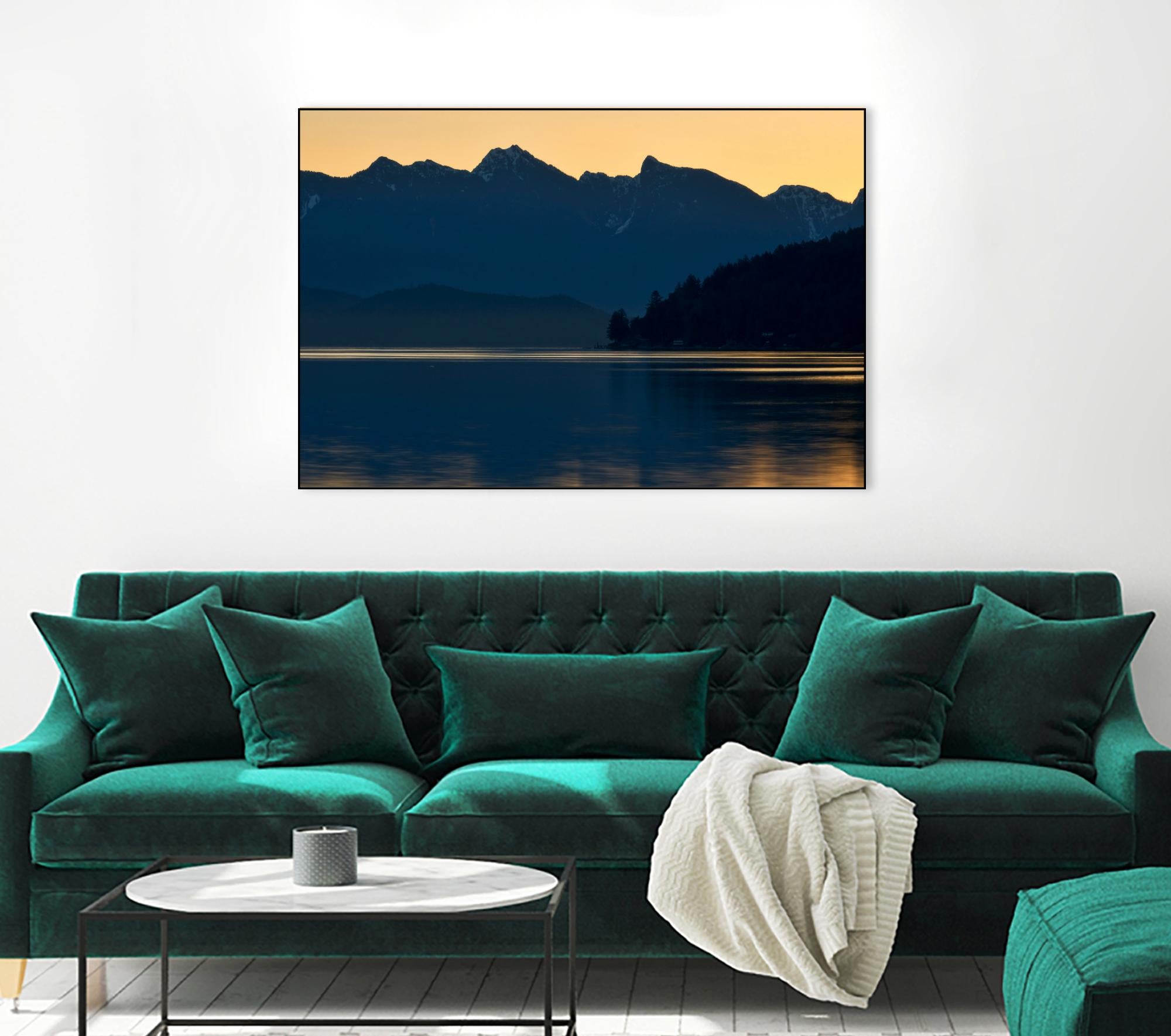 Peaceful Majesty by Chuck Burdick on GIANT ART - black,white landscapes, photography, lakes, mountains, sunrises/sunsets