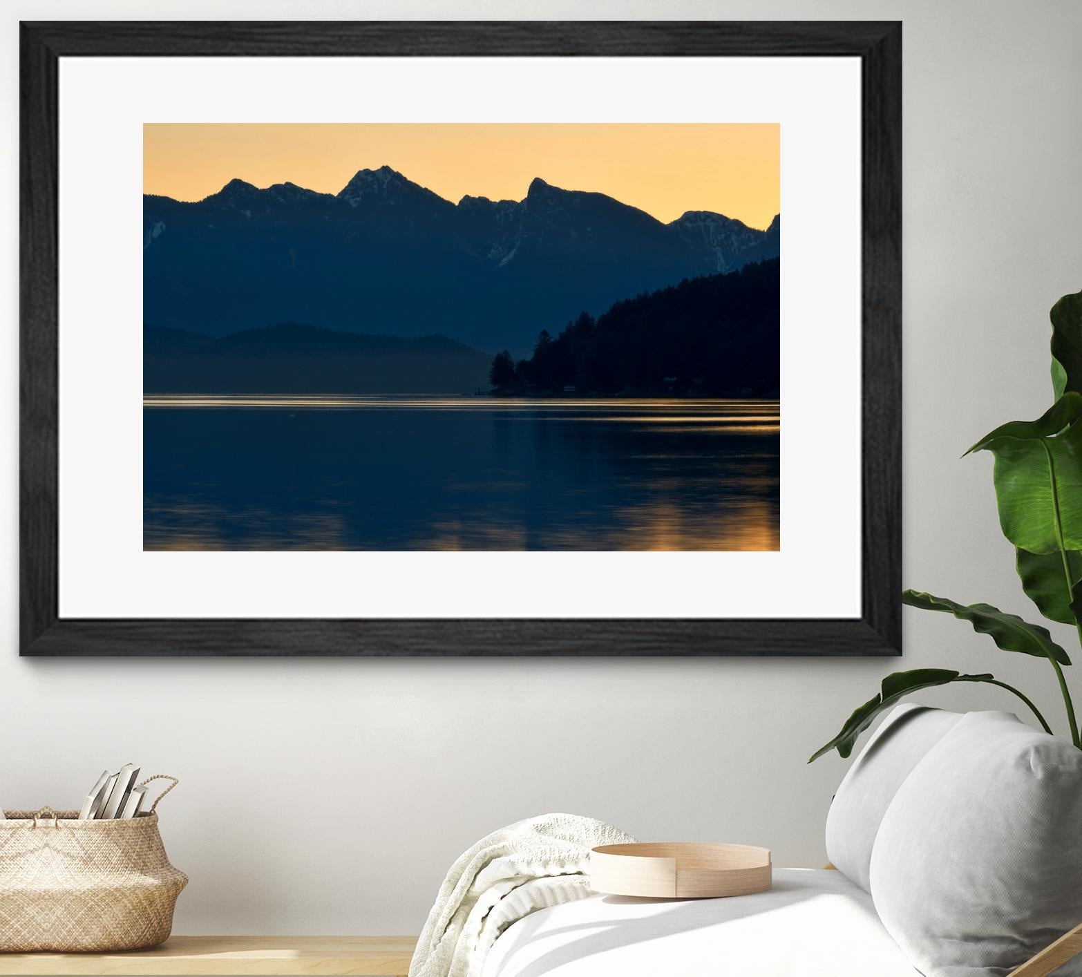 Peaceful Majesty by Chuck Burdick on GIANT ART - black,white landscapes, photography, lakes, mountains, sunrises/sunsets