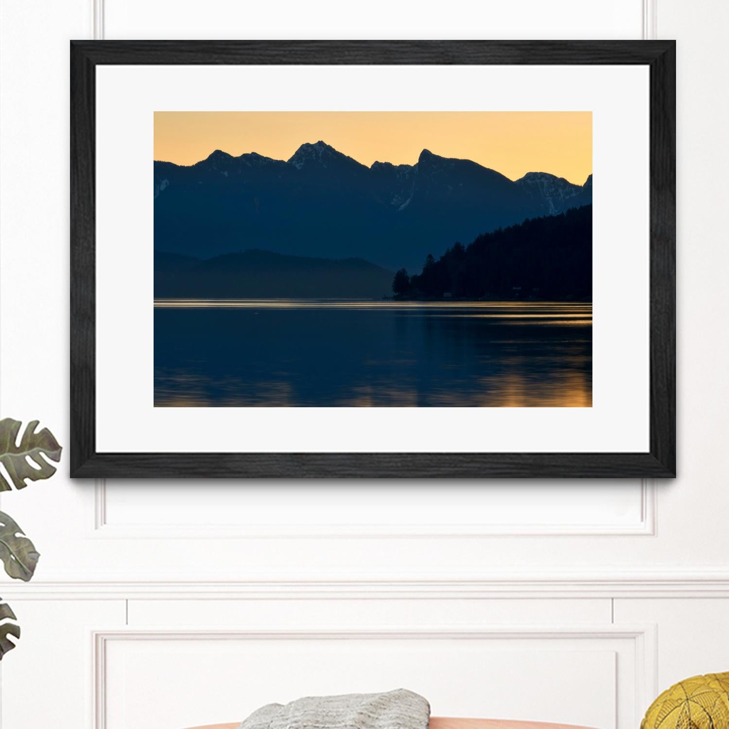 Peaceful Majesty by Chuck Burdick on GIANT ART - black,white landscapes, photography, lakes, mountains, sunrises/sunsets