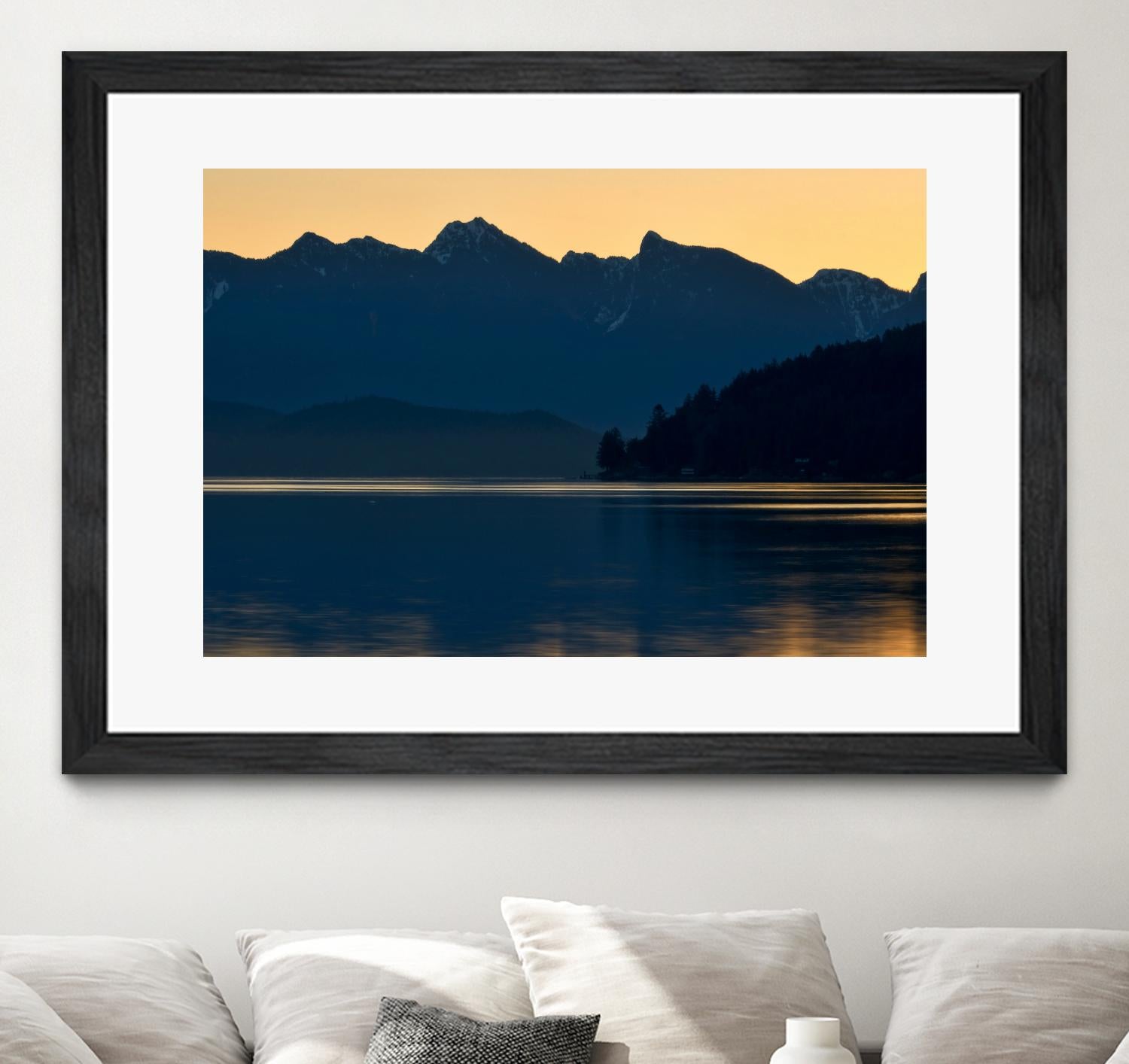 Peaceful Majesty by Chuck Burdick on GIANT ART - black,white landscapes, photography, lakes, mountains, sunrises/sunsets