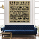 Cabin Rules by Jim Baldwin on GIANT ART - multicolor inspirational