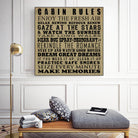 Cabin Rules by Jim Baldwin on GIANT ART - multicolor inspirational