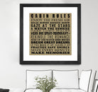 Cabin Rules by Jim Baldwin on GIANT ART - multicolor inspirational