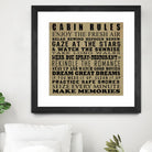 Cabin Rules by Jim Baldwin on GIANT ART - multicolor inspirational