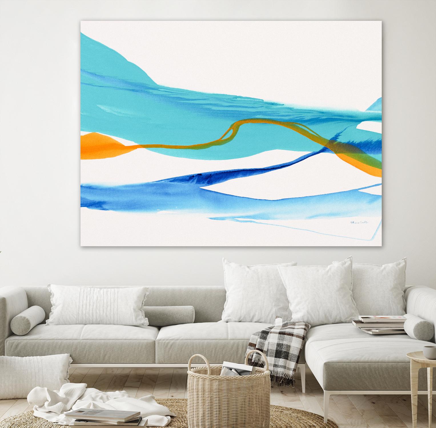 Near Cold Lake by Patricia Coulter on GIANT ART - yellow abstract