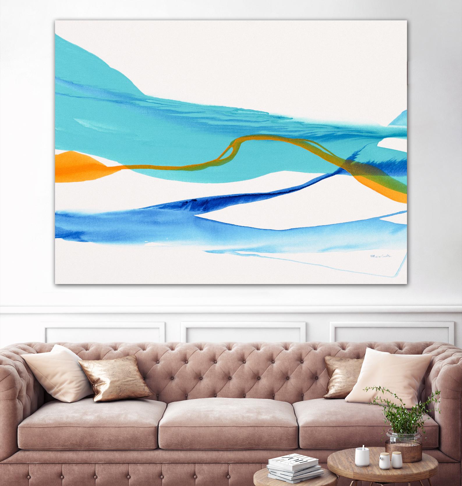 Near Cold Lake by Patricia Coulter on GIANT ART - yellow abstract