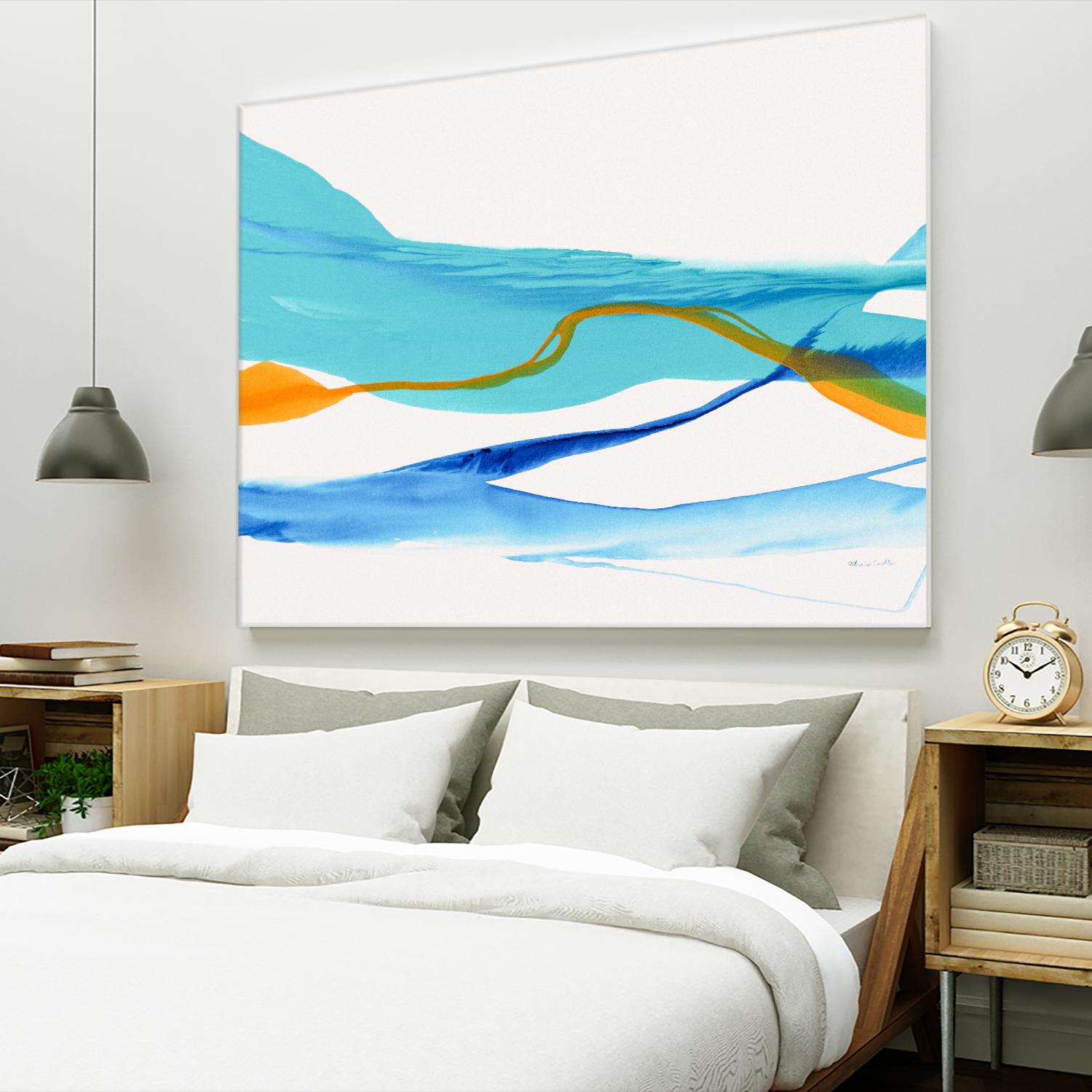 Near Cold Lake by Patricia Coulter on GIANT ART - yellow abstract