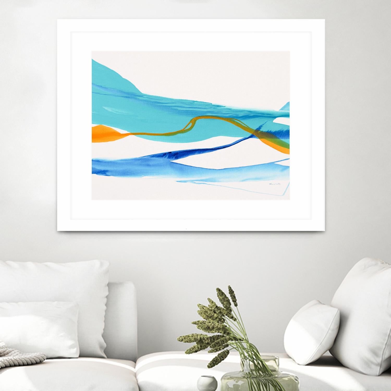 Near Cold Lake by Patricia Coulter on GIANT ART - yellow abstract